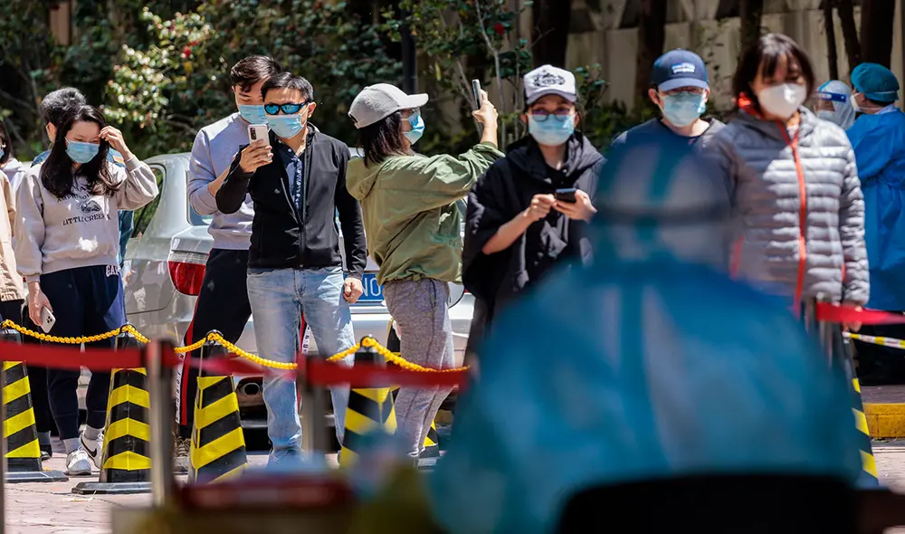 La metrópolis china de Shanghái lleva varios días con gran cantidad de infecciones de COVID-19. Foto: EFE