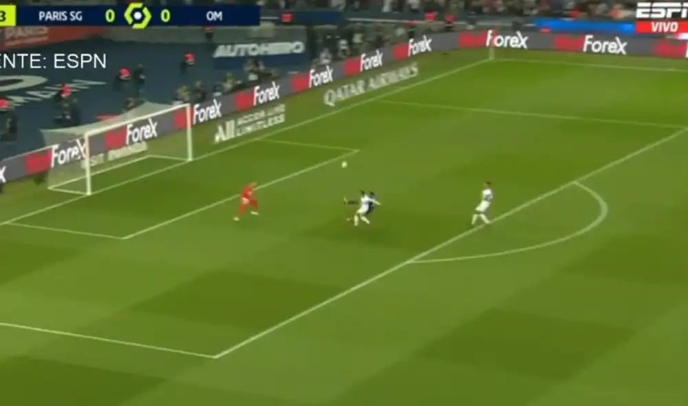 Neymar es titular en el PSG. Foto: captura de ESPN