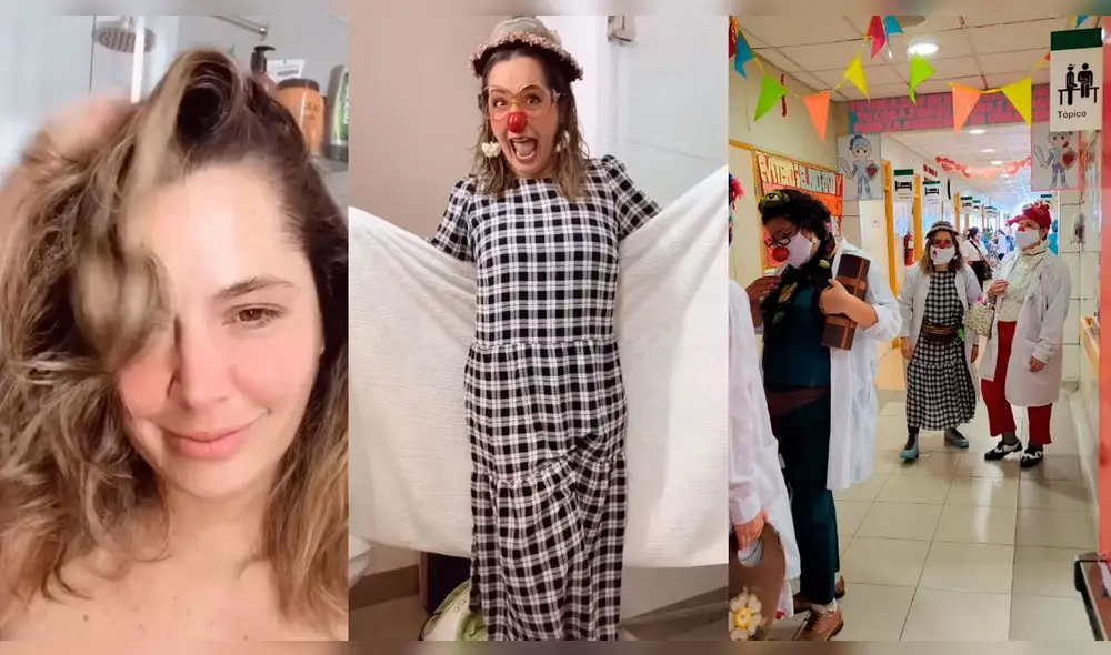 Yiddá Eslava compartió con sus seguidores imágenes de su visita al Hospital del Niño. Foto: composición Yiddá Eslava/Instagram