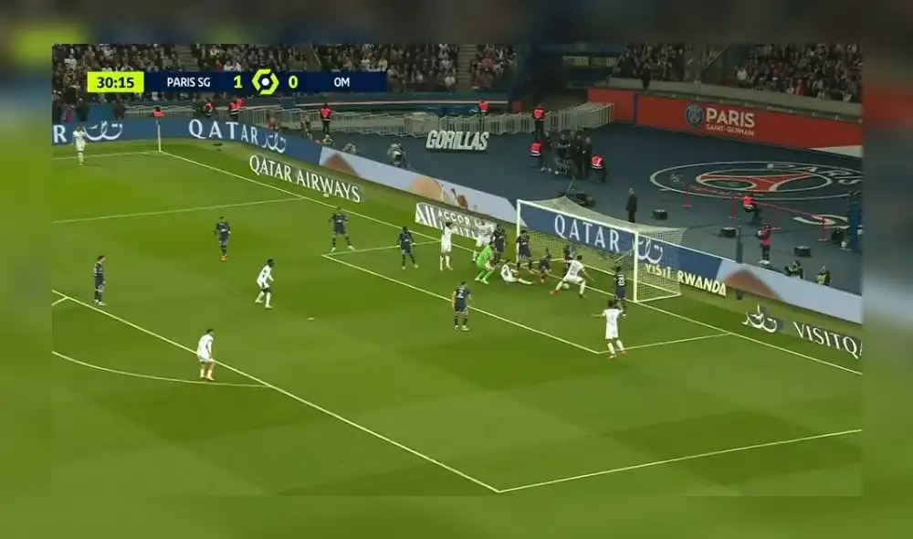 PSG vs. Olympique: Gianluigi Donnarumma cometió error y la visita empata. Foto: captura ESPN PSG vs. Olympique: Gianluigi Donnarumma cometió error y la visita empata. Foto: captura ESPN