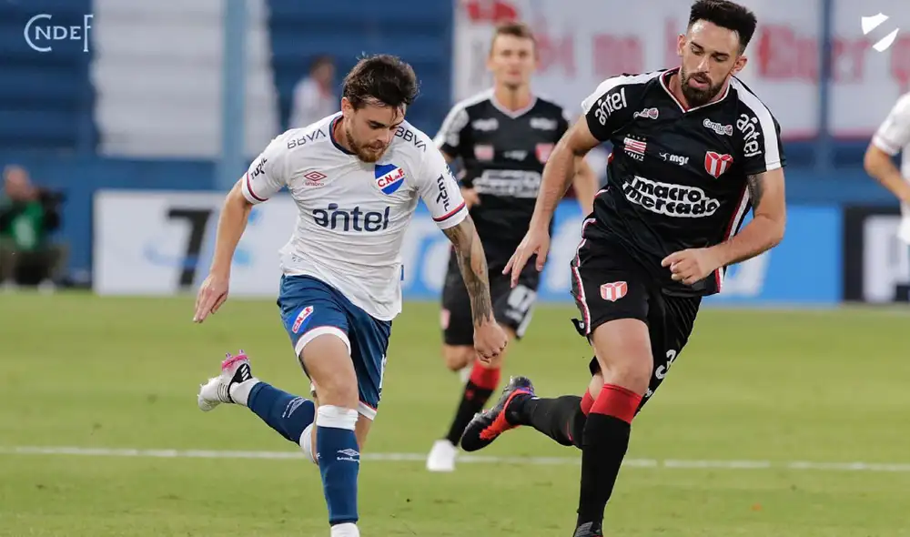 Nacional viene perdiendo 1-0 ante River Plate. Foto: Nacional