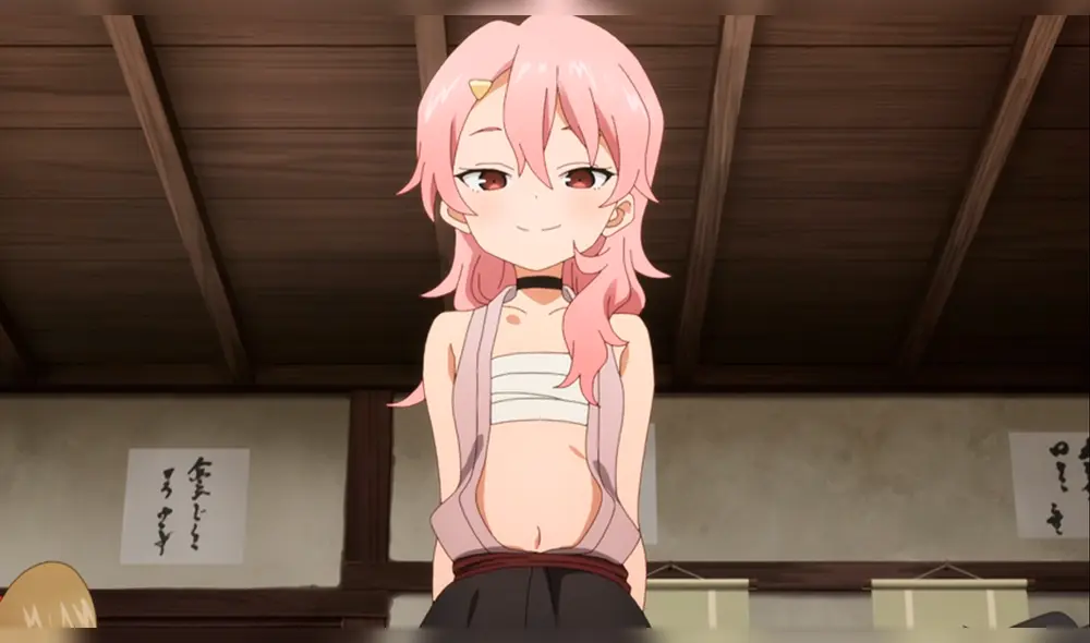 Benisumomo, una de las líderes de equipo del clan Akane en “Kunoichi Tsubaki no Mune no Uchi”. Foto: CloverWorks