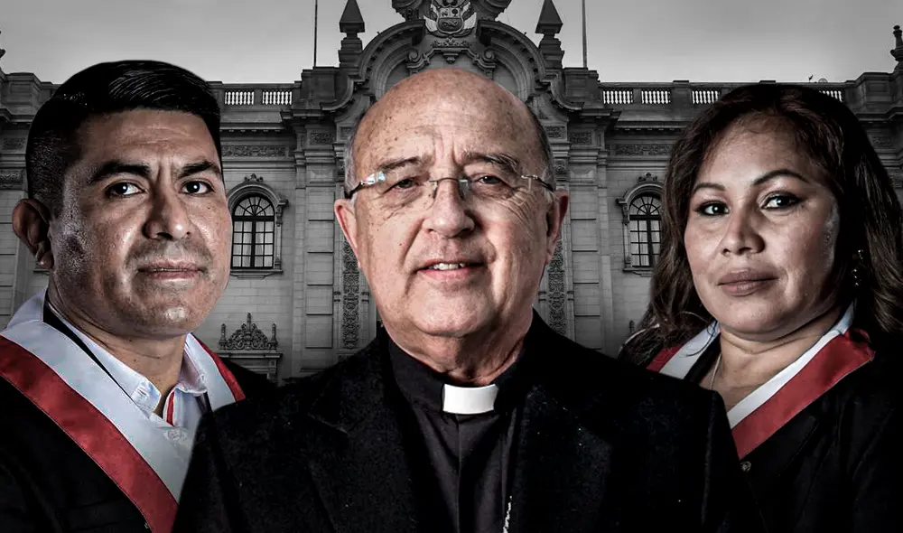 Congresistas Francis Paredes y Alex Flores destacaron labor de cardenal Barrero en el marco de las negociaciones entre el Ejecutivo y manifestantes. Foto: diseño de Jazmín Ceras / GLR