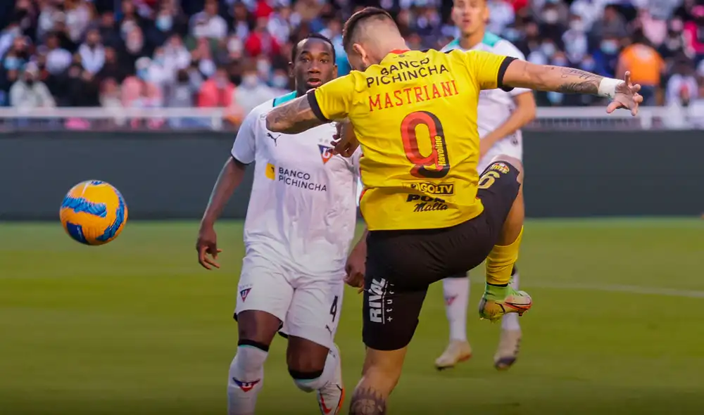 LDU abrió el marcador a los 18 minutos del primer tiempo. Foto: Barcelona SC LDU abrió el marcador a los 18 minutos del primer tiempo. Foto: Barcelona SC