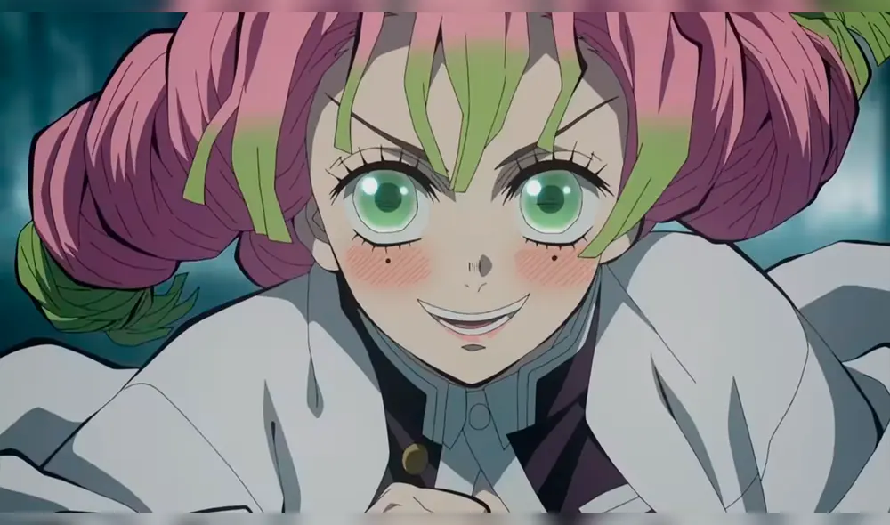 Mitsuri Kanroji, el pilar del Amor, en el tráiler de “Kimetsu no Yaiba: Katanakaji no Sato-hen”. Foto: Ufotable