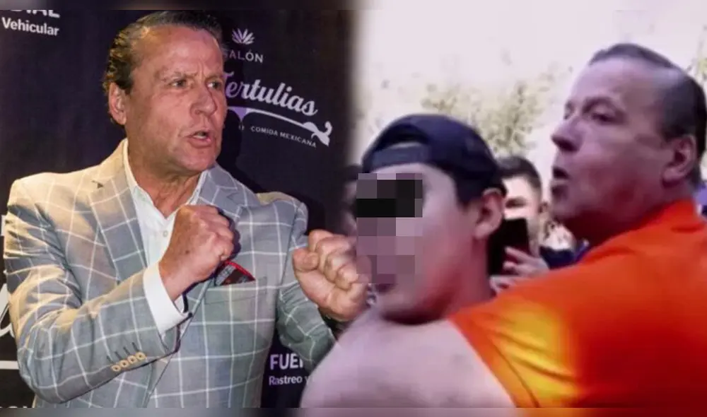 Alfredo Adame hizo demostración de llaves y candados con jóvenes que se encontró en la vía pública. Foto: composición/difusión/captura YouTube