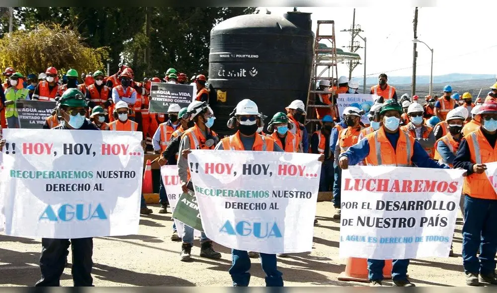 Amenaza. Mineros anuncian que tomarán embalse. Foto: Cortesía