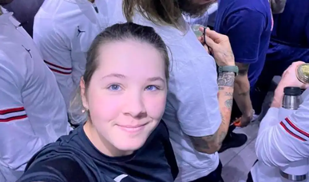 Marta Silchenko se encontró en el ascensor con las estrellas del PSG. Foto: Instagram Marta Silchenko