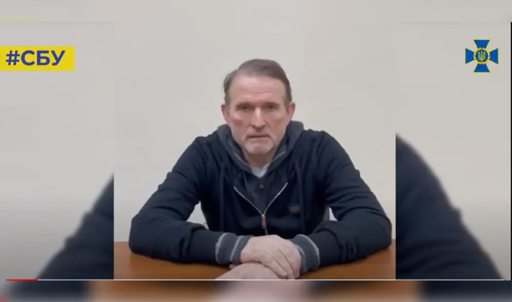 La detención de Viktor Medvedchuk fue anunciada por el propio Zelenski. Foto: Captura de Video La detención de Viktor Medvedchuk fue anunciada por el propio Zelenski. Foto: Captura de Video