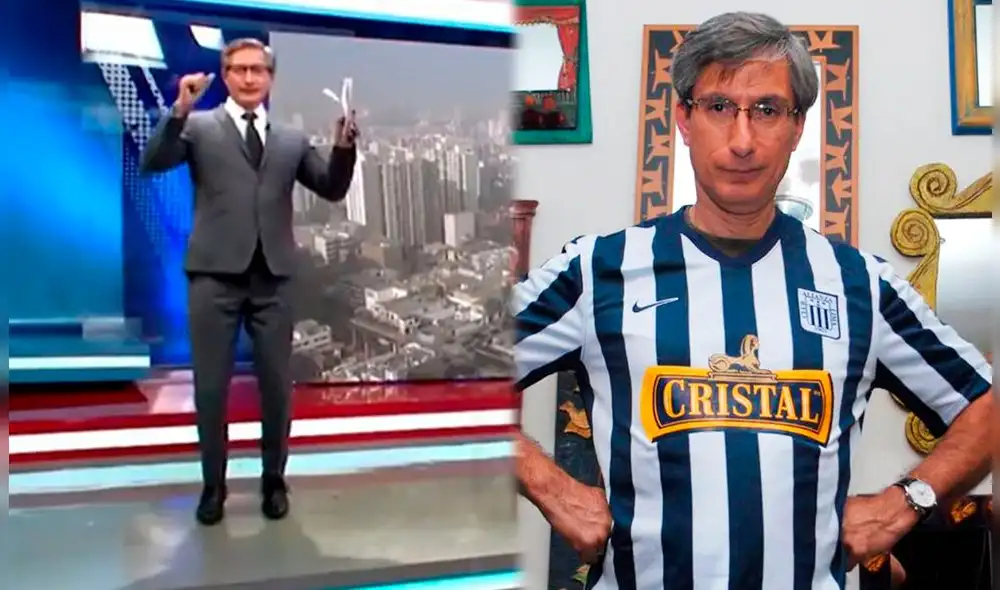 Federico Salazar es hincha de Alianza Lima. Foto: captura América TV / GLR Federico Salazar es hincha de Alianza Lima. Foto: captura América TV / GLR