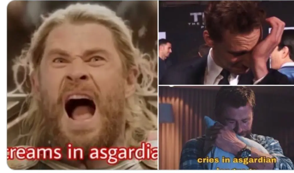 Los mejores memes y reacciones sobre Thor Love and Thunder. FOTO: Twitter