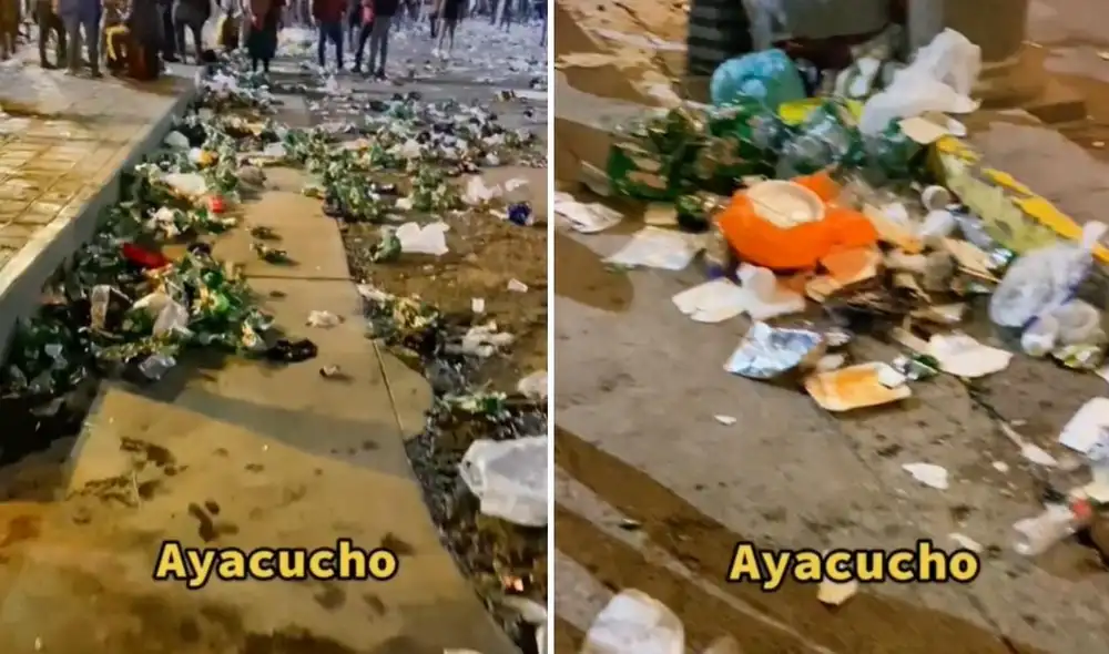 Alrededor de 23,000 turistas estuvieron en Ayacucho para celebrar la Semana Santa, estimó el gobernador regional Carlos Rúa Carbajal. Foto: captura de TikTok