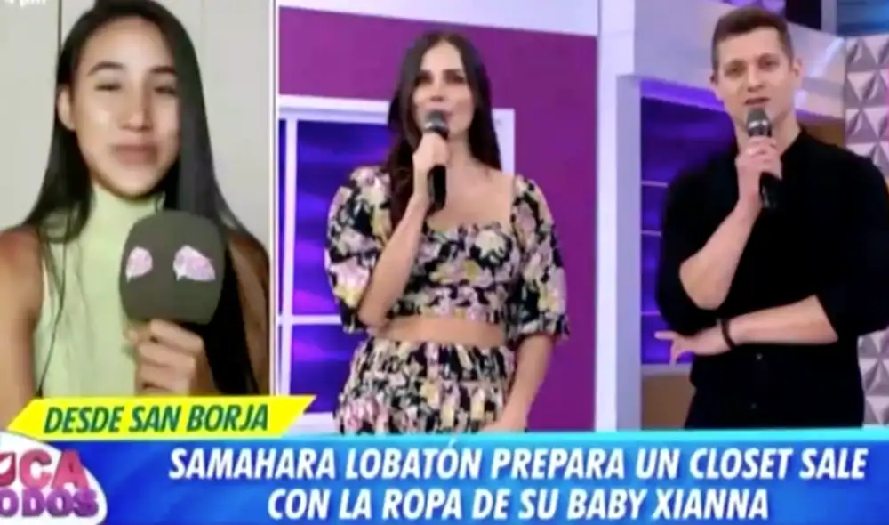 Las prendas de la hija de Samahara Lobatón supera los 3.000 soles. Foto: En boca de todos/captura