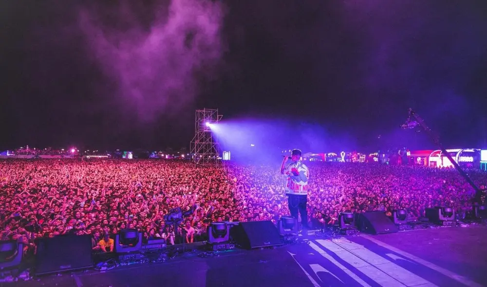 La primera vez que Duki hizo un concierto en Perú fue en 2019. Foto: Instagram/Duki