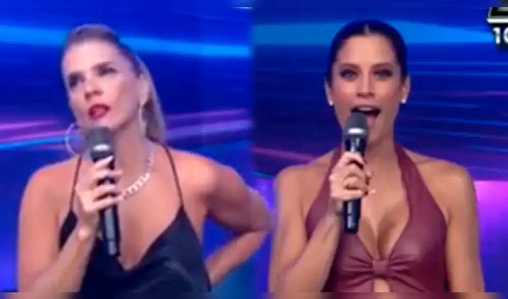 María Pía Copello se mostró sorprendida ante las declaraciones de Johanna San Miguel. Foto: composición/captura América TV