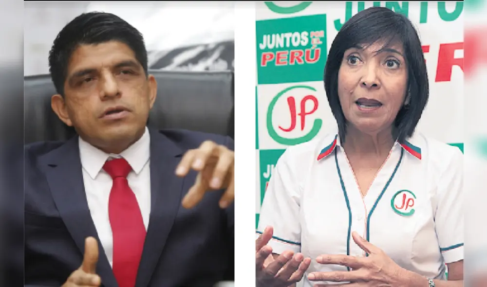 Juan Carrasco yJanet Cubas son cuestionados por la militancia de JP. Foto: Composición/ La República