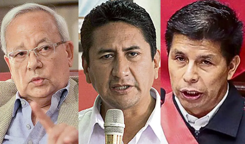 César Hildebrandt volvió a cuestionar la relación que mantiene Pedro Castillo con Vladimir Cerrón. Foto: composición/La República