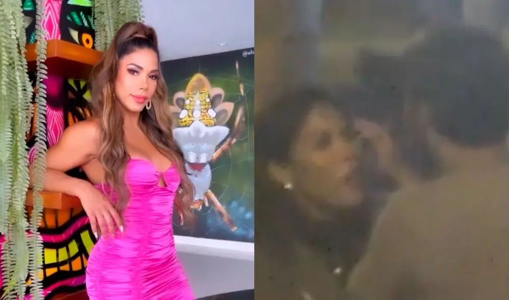 A pesar de que fue captada junto a César Rey de Castro y Christian Buhler, Karen Dejo aseguro se encuentra sola. Foto: composición Karen Dejo/Instagram, captura ATV.