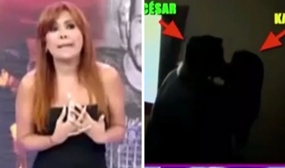 Karen Dejo fue captada por Magaly Medina junto a dos hombres en la última semana. Foto: captura ATV