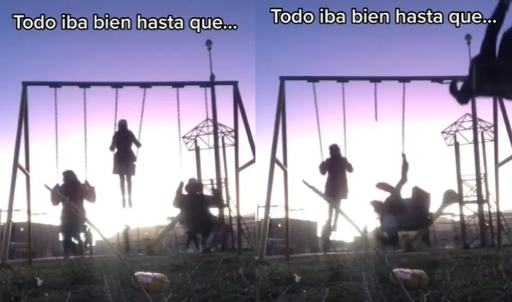 La joven terminó su día con una mala experiencia al protagonizar la aparatosa caída. Foto: captura de TikTok