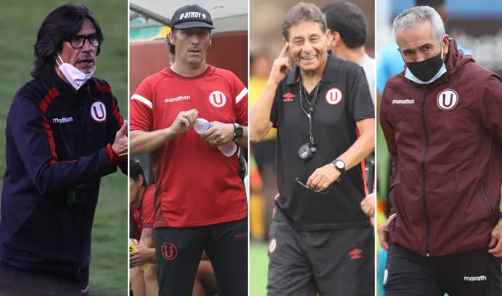 Universitario ha tenido hasta nueve técnicos en los últimos nueve años. Foto: composición/GLR