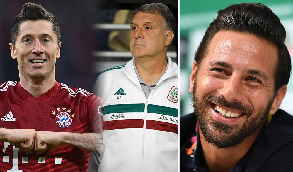 Pizarro compartió equipo con Lewandowski en la temporada 2014/2015. Foto: composición AFP Pizarro compartió equipo con Lewandowski en la temporada 2014/2015. Foto: composición AFP