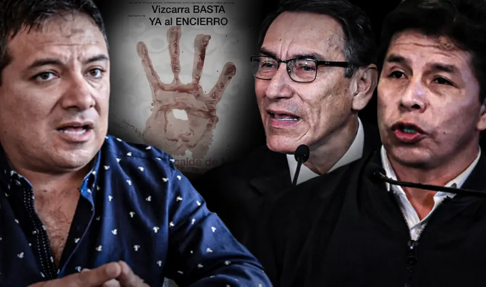 César Fernández le envió una carta firmada en sangre al entonces presidente Vizcarra. Foto: composición de Jazmín Ceras / La República