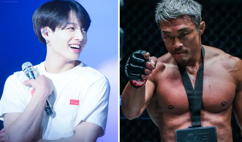 Jungkook recibió una invitación para entrenar boxeo por parte del luchador Yoshihiro Akiyama. Foto: composición La República / Necessarily_ / ONE Championship