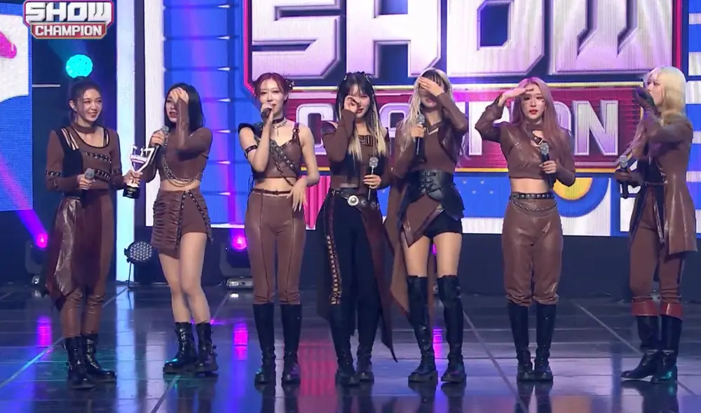 "Maison" se impuso en Show Champion el 20 de abril y le permitió a Dreamcatcher alzar su first win. Foto: captura MBC