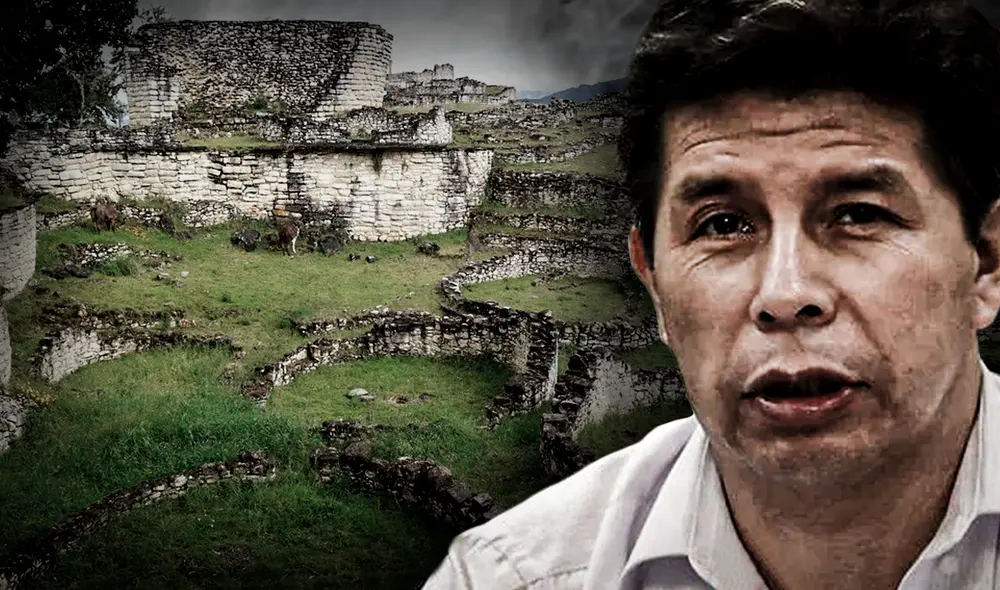 Presidente Pedro Castillo se refirió al colapso de la muralla de Kuélap. Foto: composición de Jazmin Ceras / La República