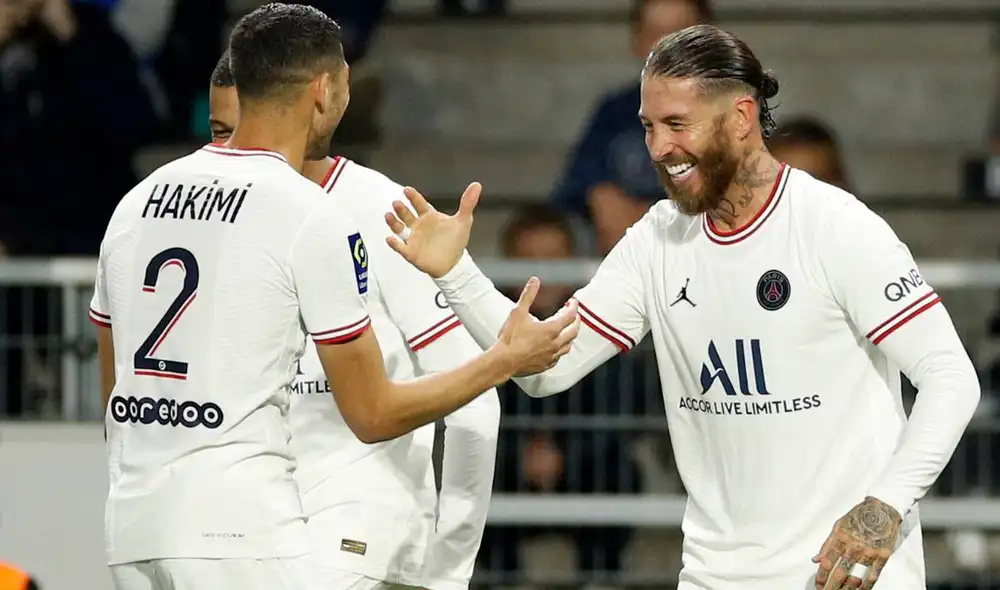 Sergio Ramos anotó el segundo tanto de la victoria. Foto: EFE