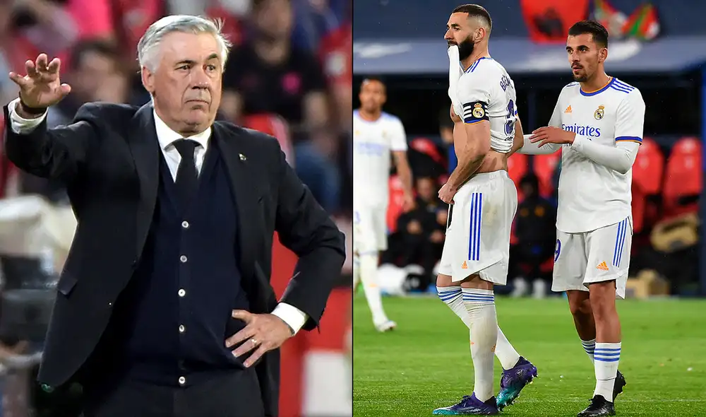 Carlo Ancelotti se solidarizó con Karim Benzema por sus dos penales fallados. Foto: composición de AFP Carlo Ancelotti se solidarizó con Karim Benzema por sus dos penales fallados. Foto: composición de AFP