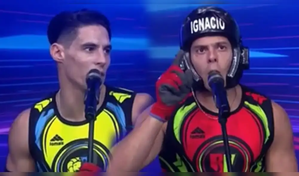 Facundo González e Ignacio Baladán se lanzaron una serie de dimes y diretes en al reciente emisión de "Esto es guerra". Foto: composición/captura de América TV