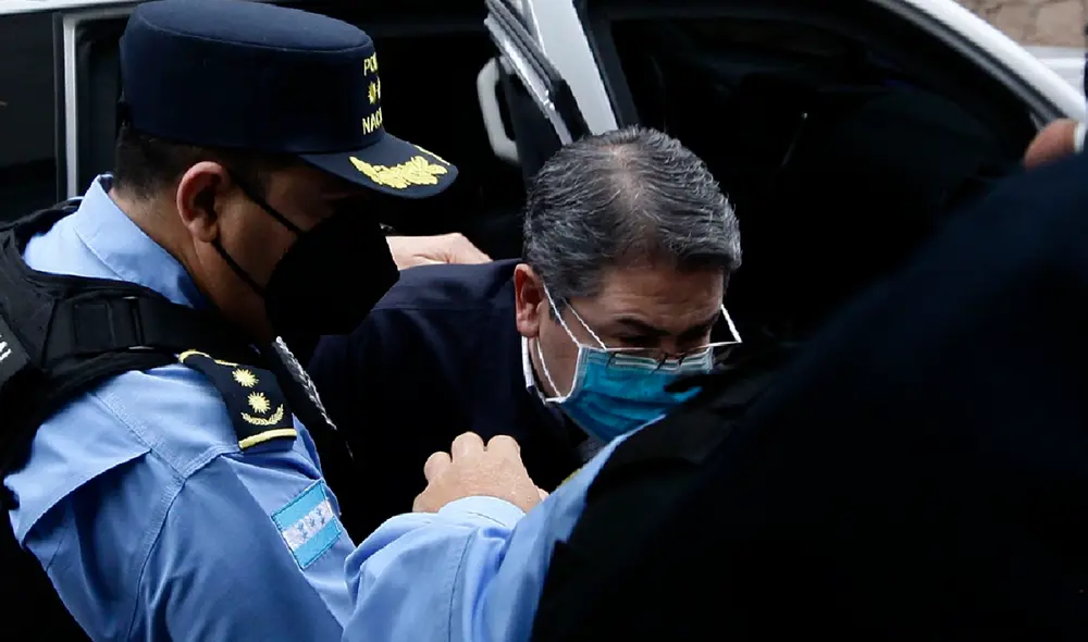 El exgobernante Juan Orlando Hernández (2014-2022) será entregado a la Agencia Antidrogas de Estados Unidos. Foto: EFE