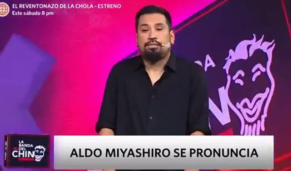 Aldo Miyashiro dijo espera volver a reconstruirse como persona tras aceptar su infidelidad a Erika Villalobos. Foto: captura América TV Aldo Miyashiro dijo espera volver a reconstruirse como persona tras aceptar su infidelidad a Erika Villalobos. Foto: captura América TV