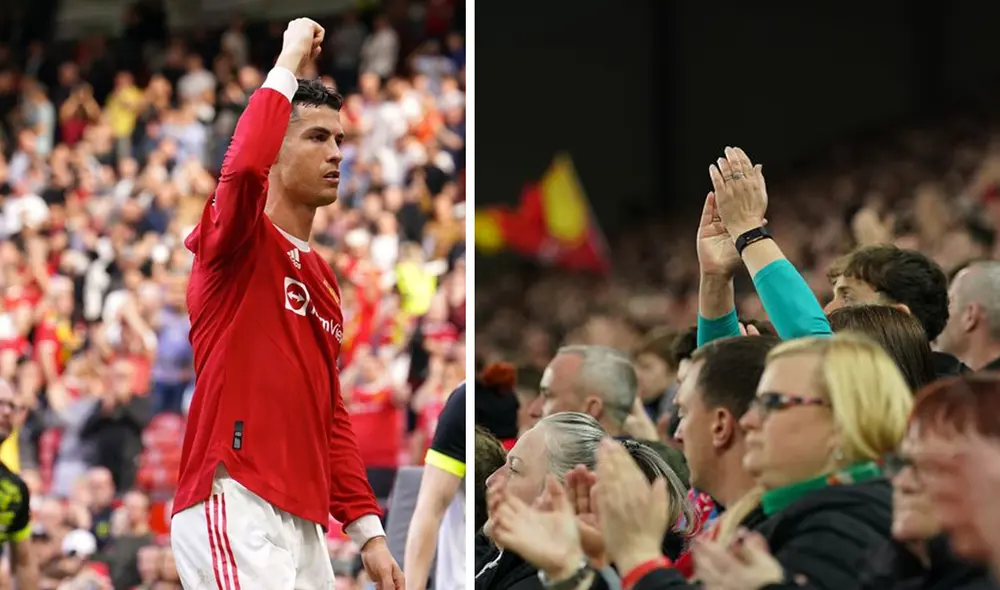 Cristiano Ronaldo recibió la ovación de Anfield Road tras perder a uno de sus hijos. Foto: Alejandro Garnacho/Instagram/difusión Cristiano Ronaldo recibió la ovación de Anfield Road tras perder a uno de sus hijos. Foto: Alejandro Garnacho/Instagram/difusión