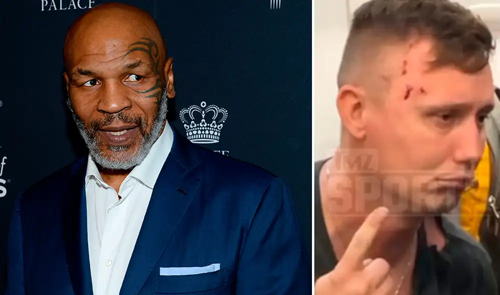 Mike Tyson habría reaccionado mal ante el acoso del hombre. Foto: composición EFE/captura de TMZ Mike Tyson habría reaccionado mal ante el acoso del hombre. Foto: composición EFE/captura de TMZ