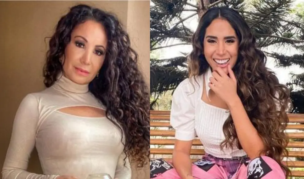 Janet Barboza amenaza a Melissa Paredes con desmentirla por salida de "América hoy". FOTO: Composición Instagram