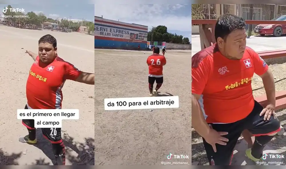 El hombre no se imaginó que lo mandarían a la banca. Foto: captura de TikTok