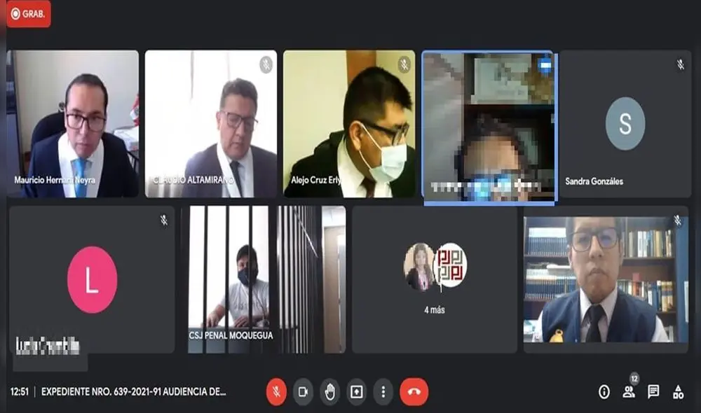 Imputado cumple prisión preventiva en el penal de Samegua. Foto: Fiscalía