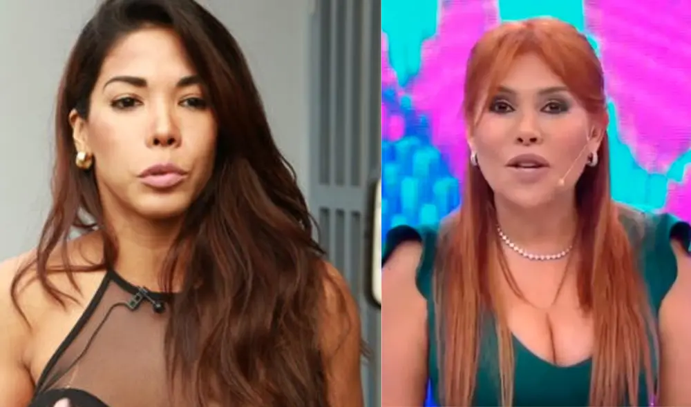 Karen Dejo descarta demandar a Magaly Medina para no malgastar su dinero. Foto: Composición LR / ATV.