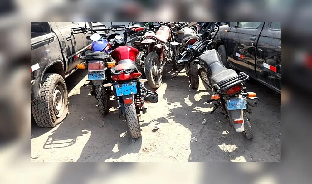 Vehículos recuperados fueron llevados a la Uprove. Foto: PNP