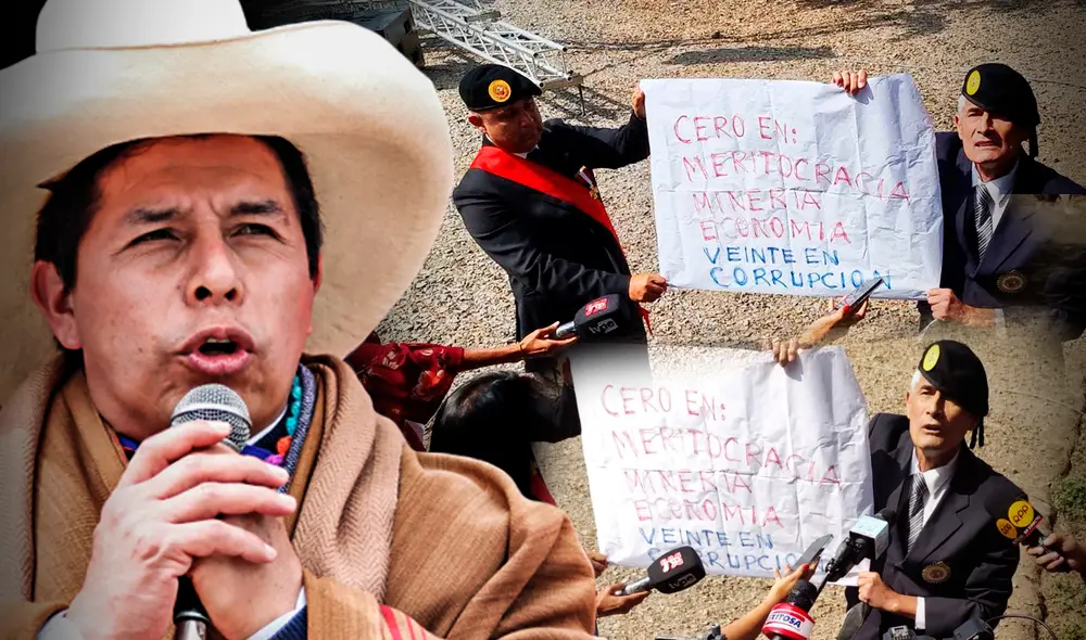 Jaime Cabrera y Juan Carlos Rodríguez son dos de los cinco excomandantes que se retiraron de la ceremonia antes de que el presidente Castillo diera su discurso. Foto: composición de LR Jaime Cabrera y Juan Carlos Rodríguez son dos de los cinco excomandantes que se retiraron de la ceremonia antes de que el presidente Castillo diera su discurso. Foto: composición de LR