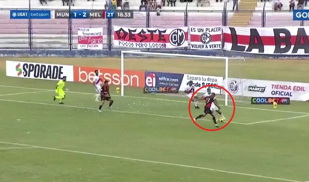 Gol de Quevedo. Foto: captura GolPerú.