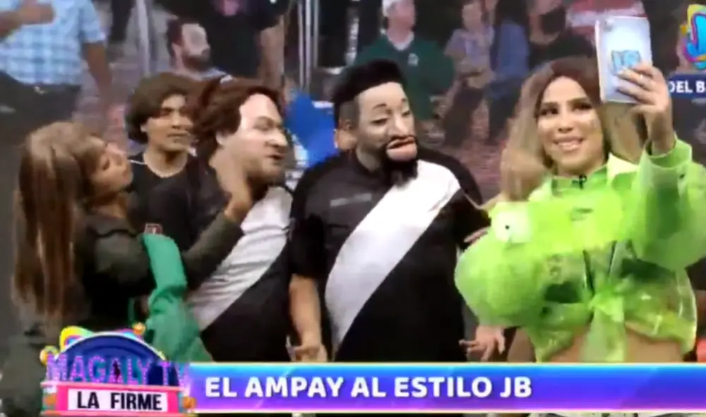 Carlos Vilchez interpretó a Aldo Miyashiro en la parodia de JB en ATV. Foto: JB en ATV/ captura Carlos Vilchez interpretó a Aldo Miyashiro en la parodia de JB en ATV. Foto: JB en ATV/ captura