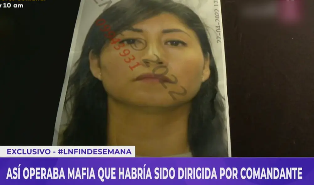 Comandante ya fue enviada a Ica para pasar 10 días de detención preliminar. Foto: captura de Latina Comandante ya fue enviada a Ica para pasar 10 días de detención preliminar. Foto: captura de Latina