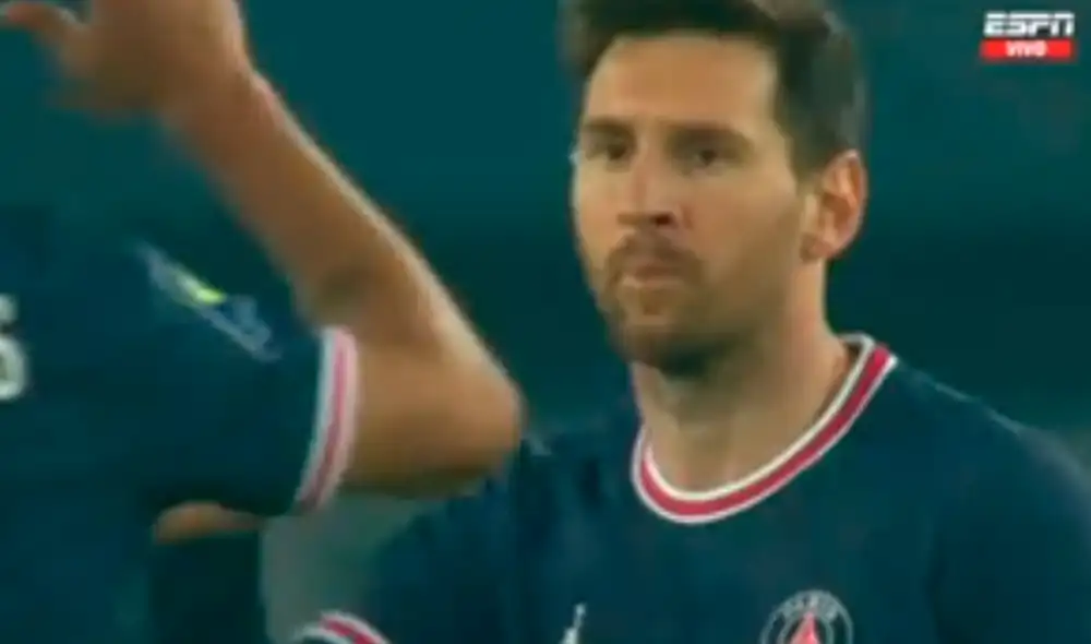 Lionel Messi anotó en el empate entre PSG vs. Lens. Foto: ESPN