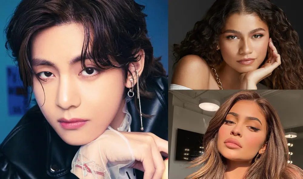Taehyung de BTS superó en cantidad de 'me gusta' y ganancia por post en Instagram a Zendaya, Kylie Jenner y más famosos. Foto: composición/BIGHIT/Zendaya/kylie Jenner/Instagram