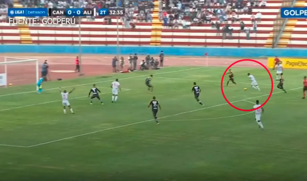 Jairo Concha marcó el gol de Alianza Lima. Foto: captura GolPerú
