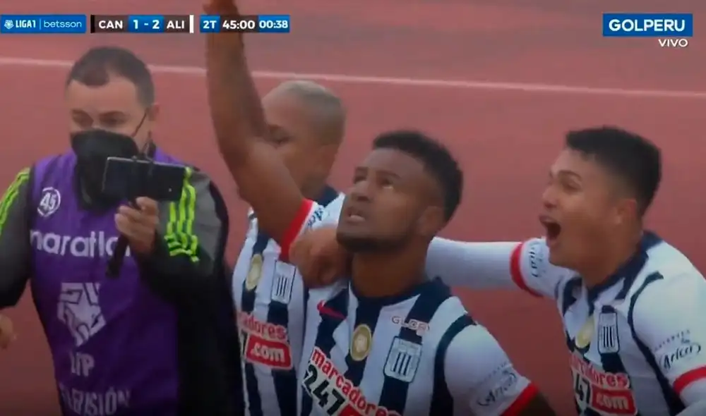 Aldair Rodríguez marcó el segundo tanto de Alianza Lima. Foto: captura GolPerú
